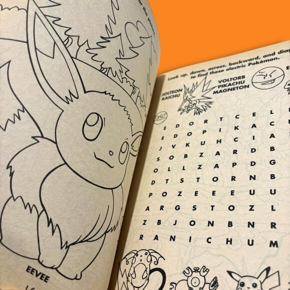 Vintage Pokémon Golden Books 1999 Sticker Series Activity Books 2 & 3. READ! - Picture 9 of 12